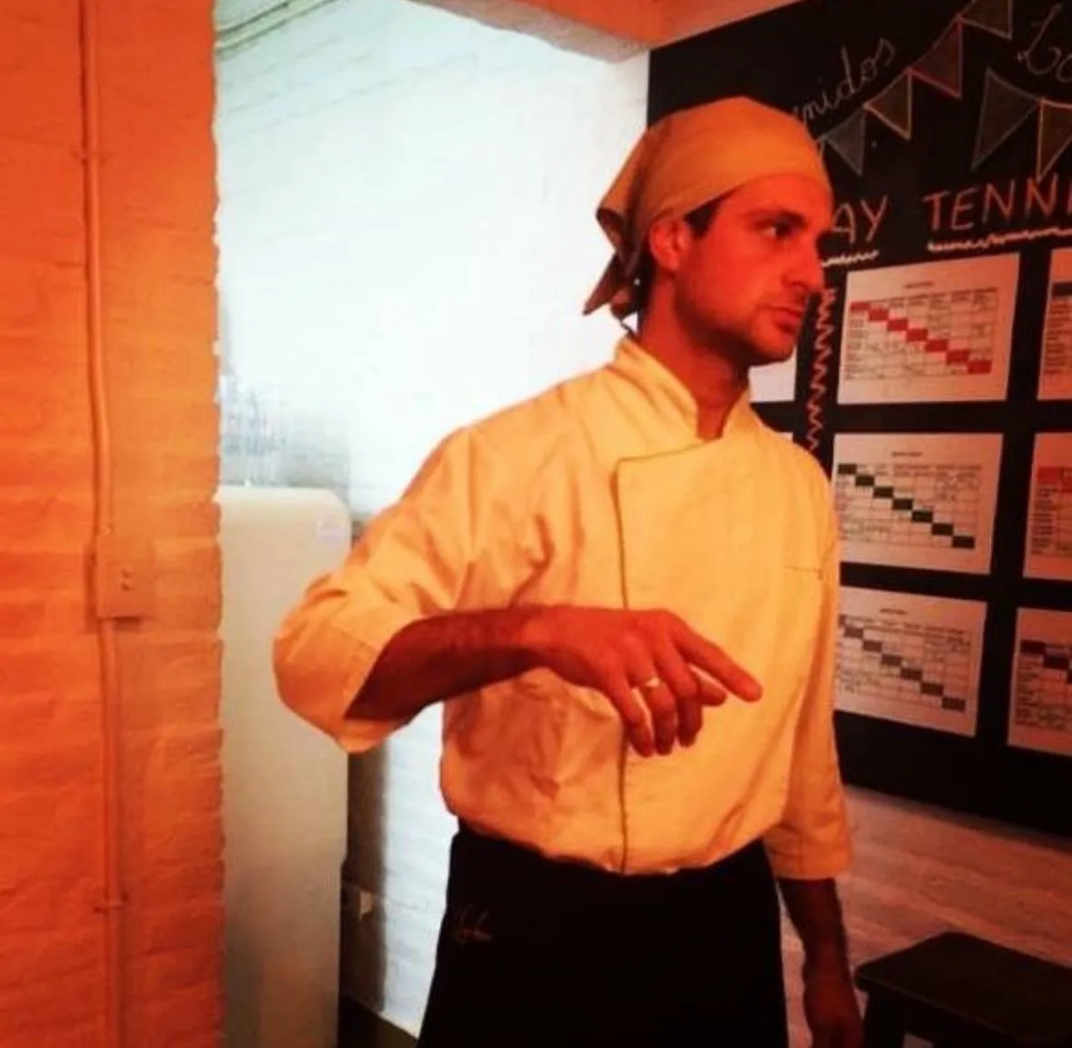 Retrato de Matias Capuzzi, Cheff